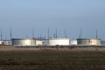 Image showing Storage tanks of petroleum products