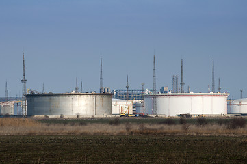 Image showing Storage tanks of petroleum products