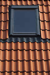 Image showing Dormer on a tiled roof