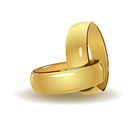 Image showing Simple wedding rings