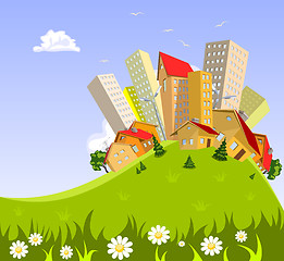 Image showing abstract vector city - summer