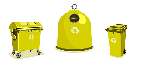 Image showing Recycle bins