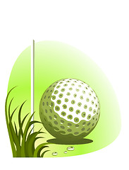 Image showing Vector golf background