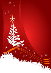 Image showing Red Christmas template