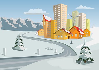 Image showing Vector city