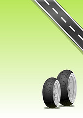 Image showing Motorcycle Tyre