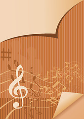 Image showing Music abstract background