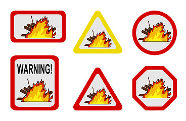 Image showing Danger nature - conflagration, wildfire