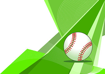 Image showing Baseball, abstract design