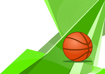 Image showing Basketball, abstract design