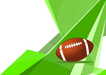 Image showing American football, abstract design