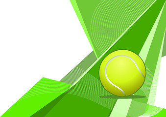 Image showing Tennis, abstract design