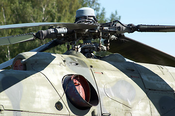 Image showing Army helicopter detail