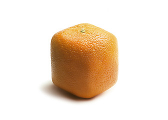 Image showing Square Orange on White
