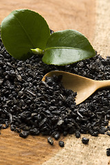 Image showing Fresh and dried tea