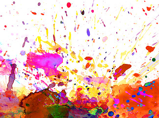 Image showing colorful paint splash