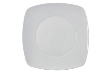 Image showing White square plate