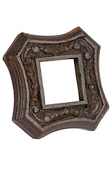 Image showing Carved wood picture frame