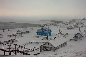 Image showing Blizzard over village 2