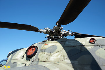 Image showing Army helicopter details