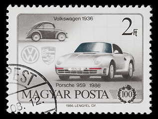 Image showing Volkswagen & Porsche Stamp