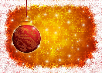 Image showing Hanging Year of the Dragon Christmas Ornament Illustration