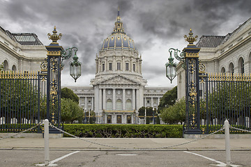 Image showing Stormy Sky over San Francisco City Hall