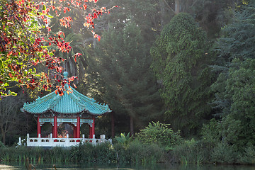 Image showing Chinese Pavilion at San Francisco Golden Gate Park