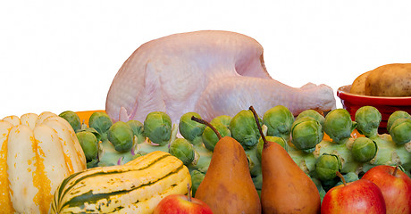 Image showing Thanksgiving Turkey Dinner Cooking Ingredients