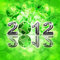 Image showing 2012 Happy New Year World Globe