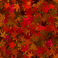 Image showing Fall Maple Leaves Seamless Background