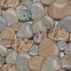 Image showing Pebble Rocks Seamless Tile Background