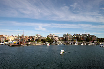 Image showing Victoria BC Inner Harbour City Skyline