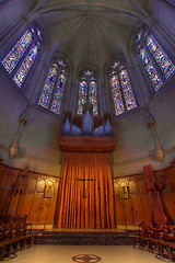 Image showing Pipe Organ Stained Glass Altar at Grace Cathedral