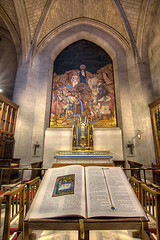 Image showing The Bible and the Crucifix at Grace Cathedral
