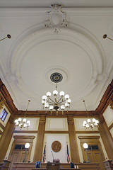 Image showing Baroque Ceiling in Pioneer Courthouse