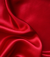 Image showing Smooth elegant red silk background 