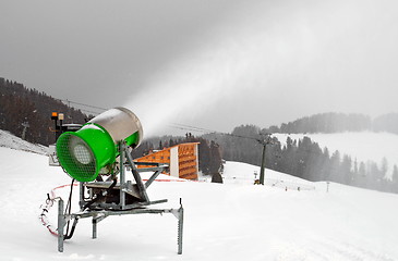 Image showing Artificial Snow cannon