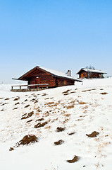 Image showing Alone Old winter cottages