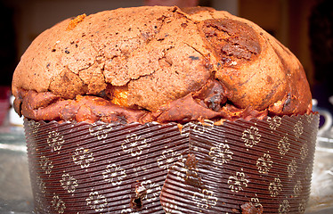 Image showing Panettone Italian dessert