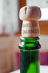 Image showing Opened champagne plug