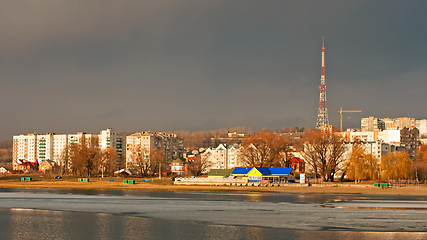 Image showing Clouds over the city