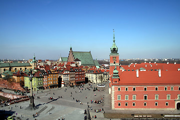 Image showing Old Town and Royal Palace in Warsaw