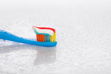 Image showing toothbrush and toothpaste