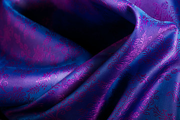 Image showing Beautiful folds of drape