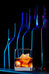 Image showing whisky drink in the bar