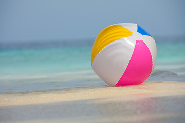 Image showing Ball on the beach