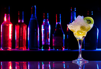 Image showing One drink to light the night