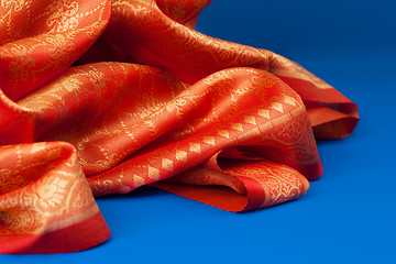 Image showing Fabric folds close-up