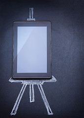 Image showing Tablet computer as easel